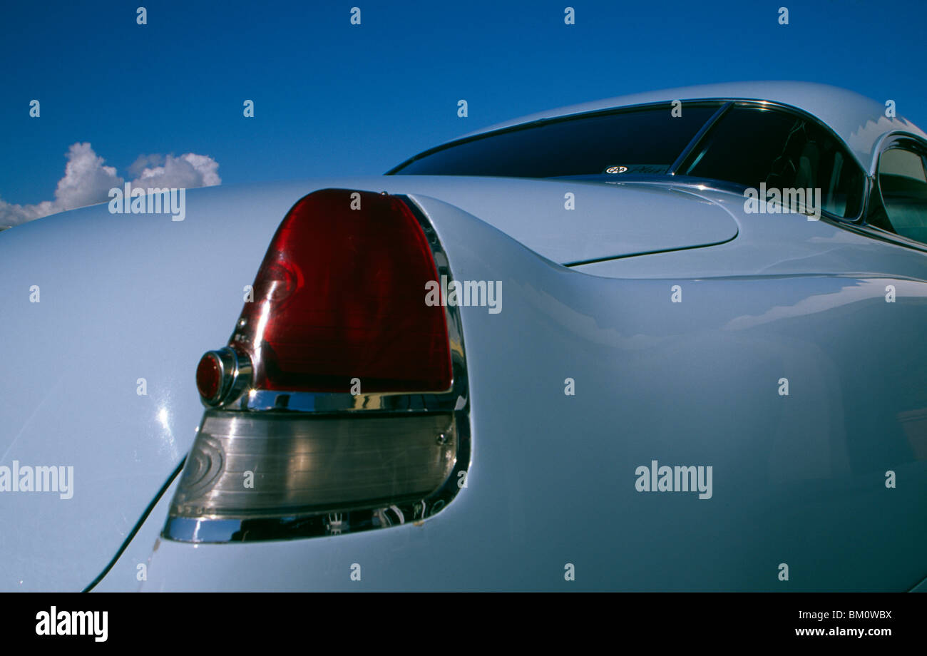 Tail light of 1952 Cadillac Coupe Stock Photo