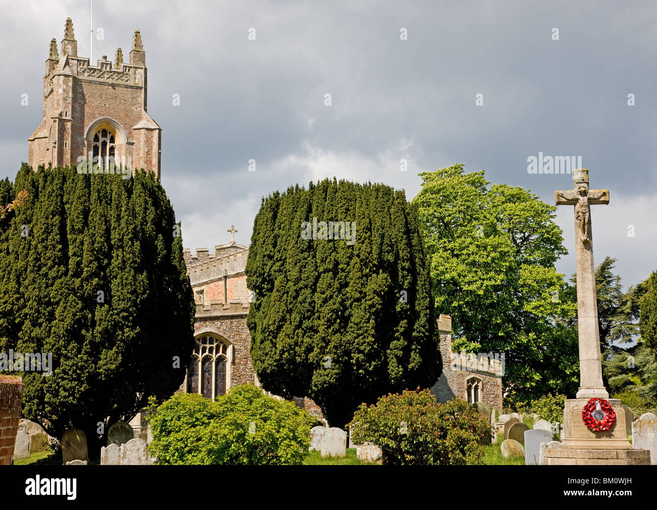 Old english church tower stained hi-res stock photography and images ...