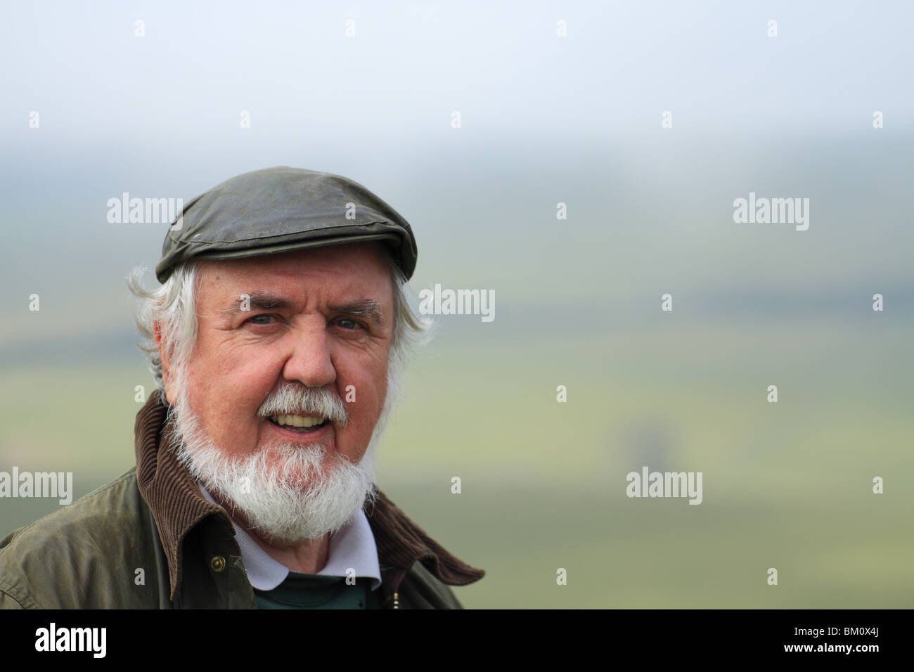 Portrait of a local taken on the South Downs near Eastbourne, East Sussex, England Stock Photo
