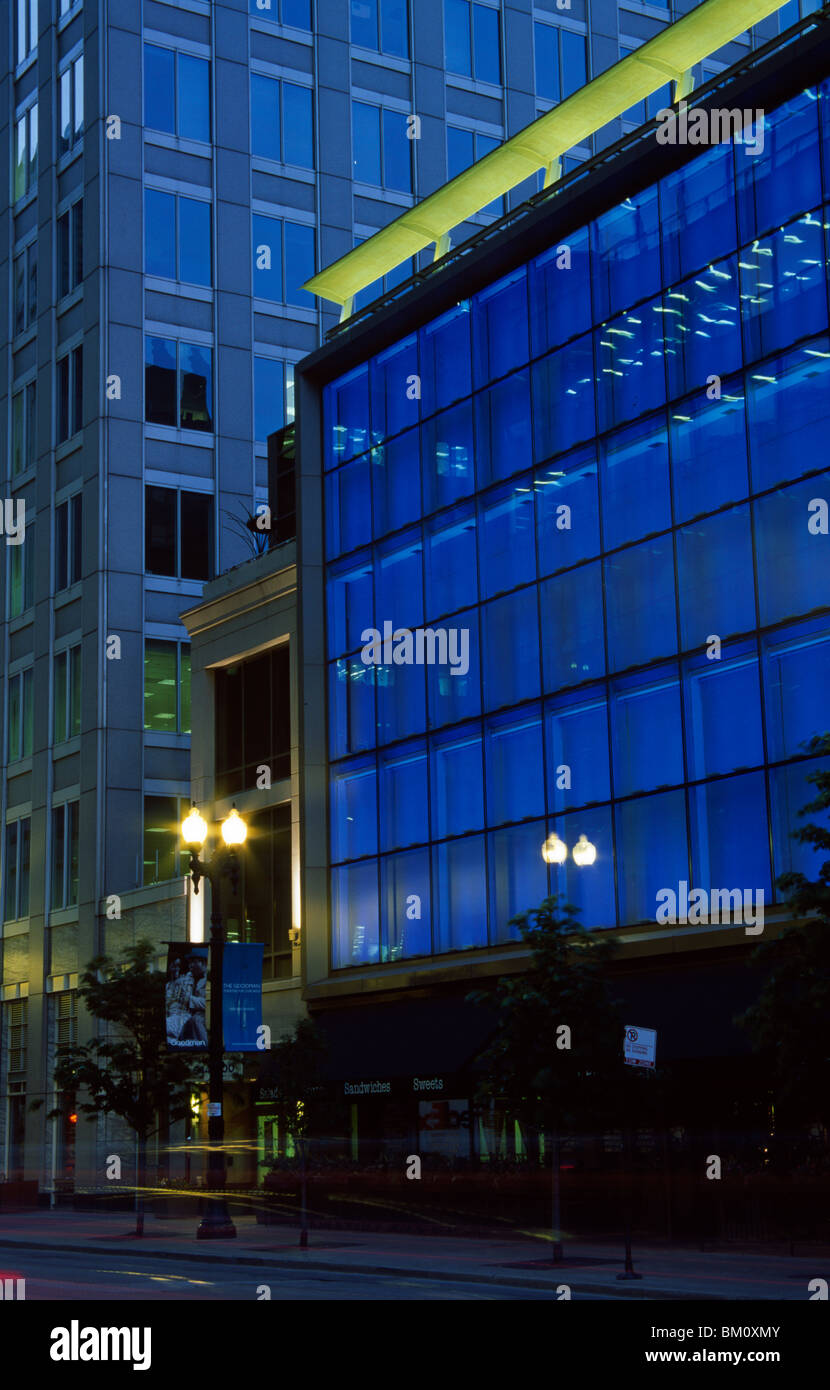 Theater in a city, Goodman Theater, Chicago, Illinois, USA Stock Photo
