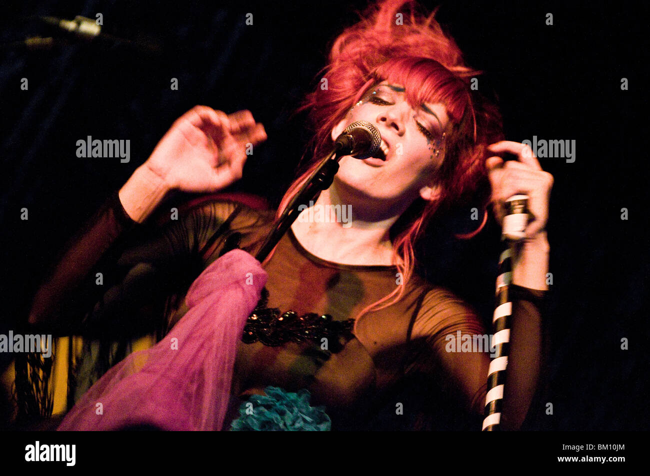 Gabby Young and Other Animals performing at Jazz Cafe, London, 8th May 2010 Stock Photo