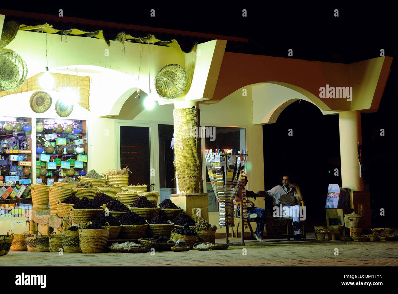 Night time at Hurghada, Egypt Stock Photo - Alamy