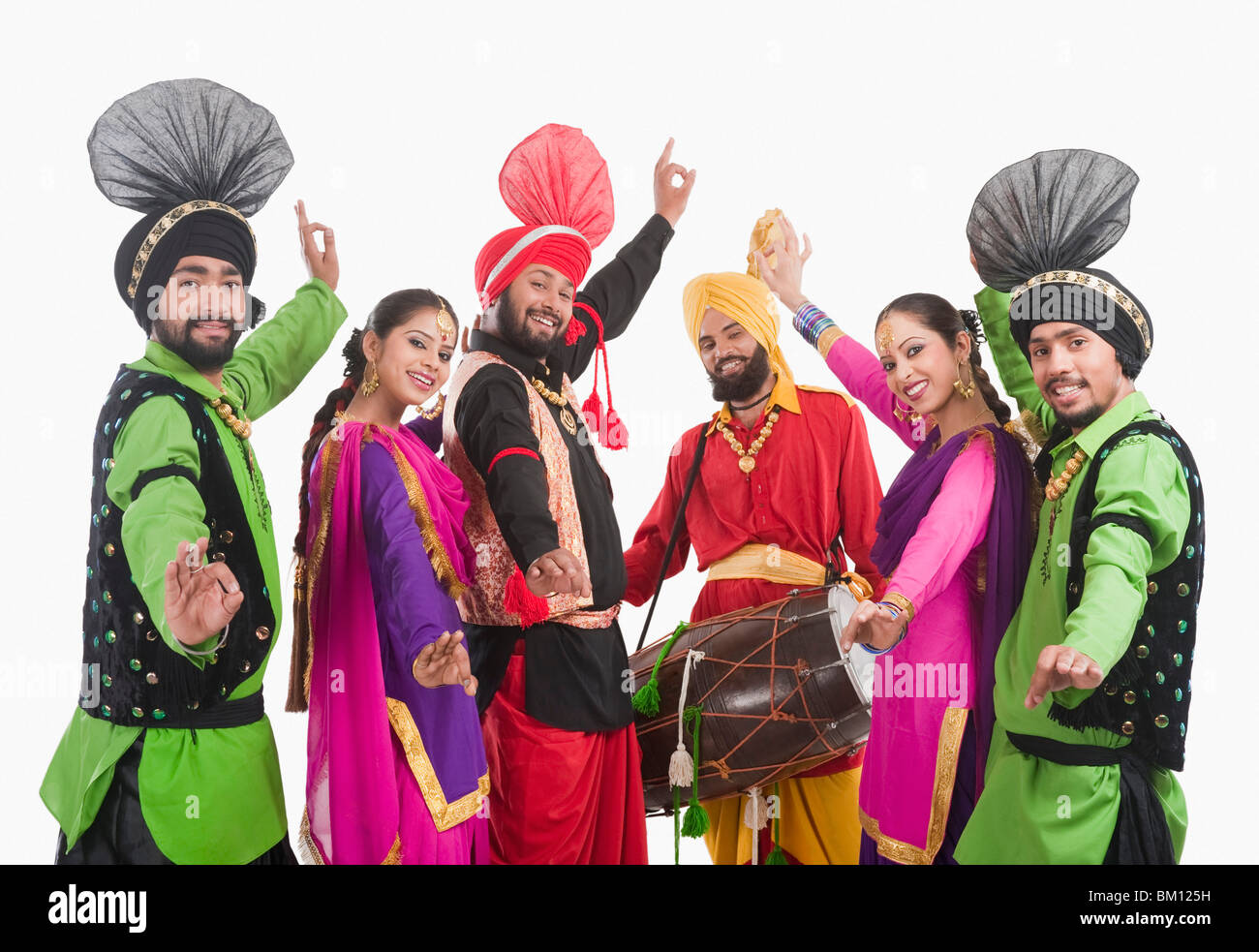 Sikh Doing Bhangra Folk Dance Of Punjab India For Hap vrogue.co