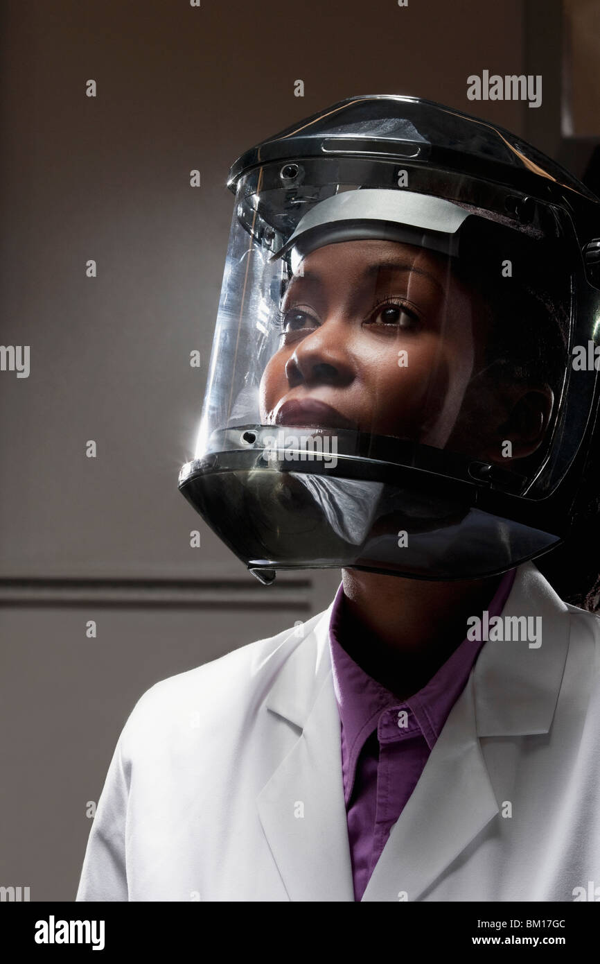 Female doctor wearing a protective gear in a laboratory Stock Photo Alamy