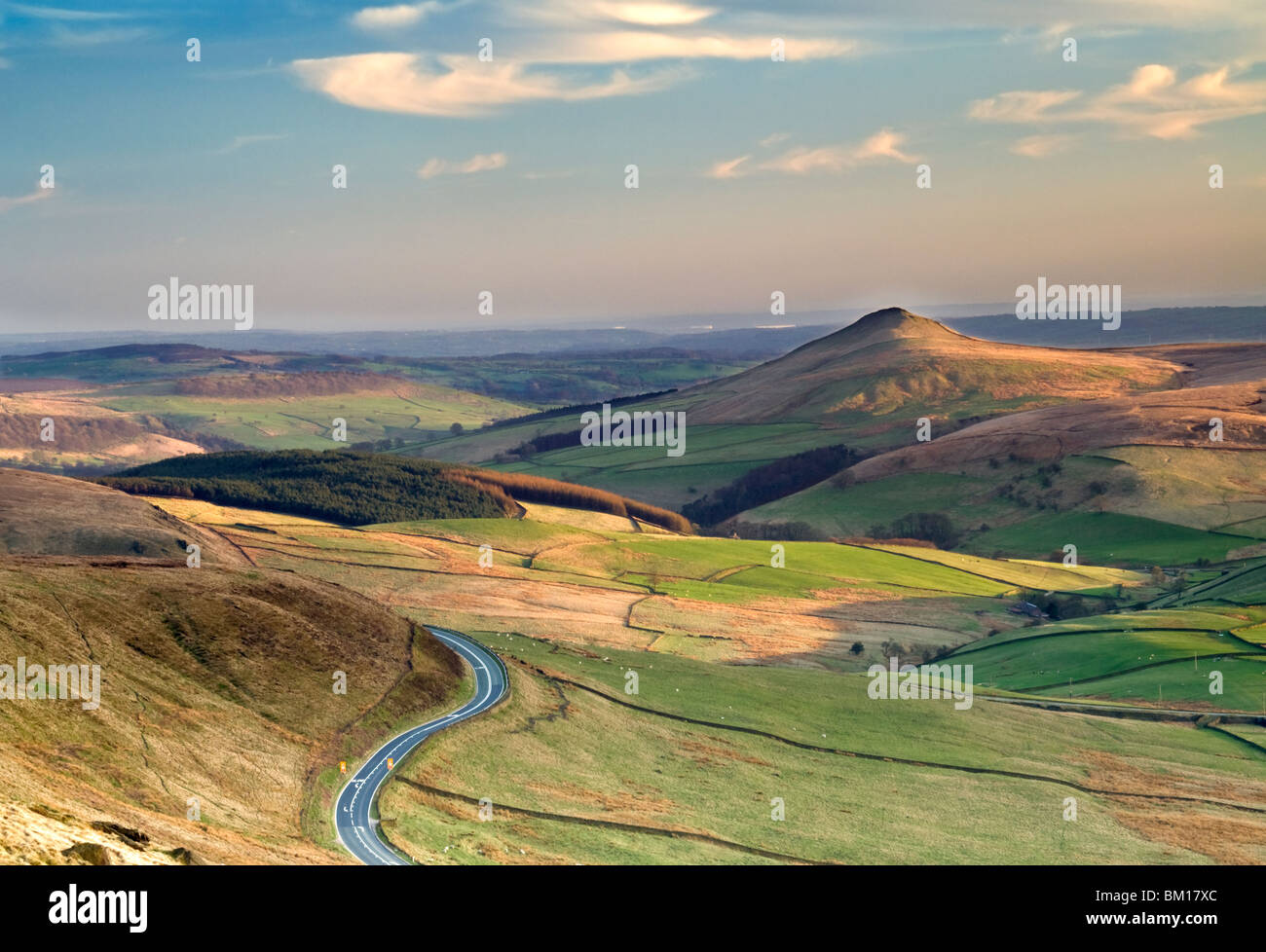 The A537 Macclesfield to Buxton Road Below Shutlingsloe, Peak District