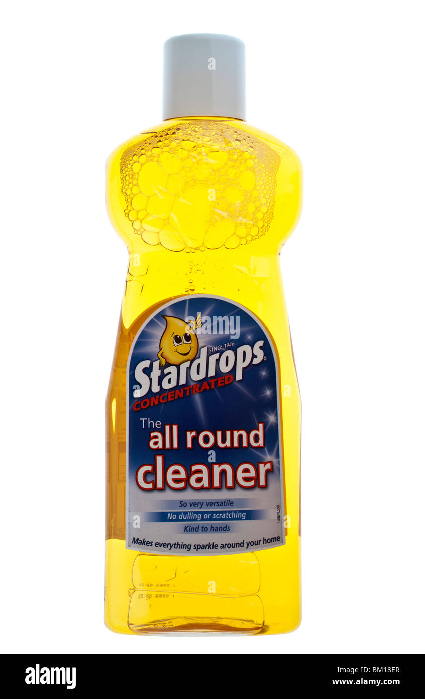 Bottle of Stardrops concentrated liquid all round cleaner Stock Photo