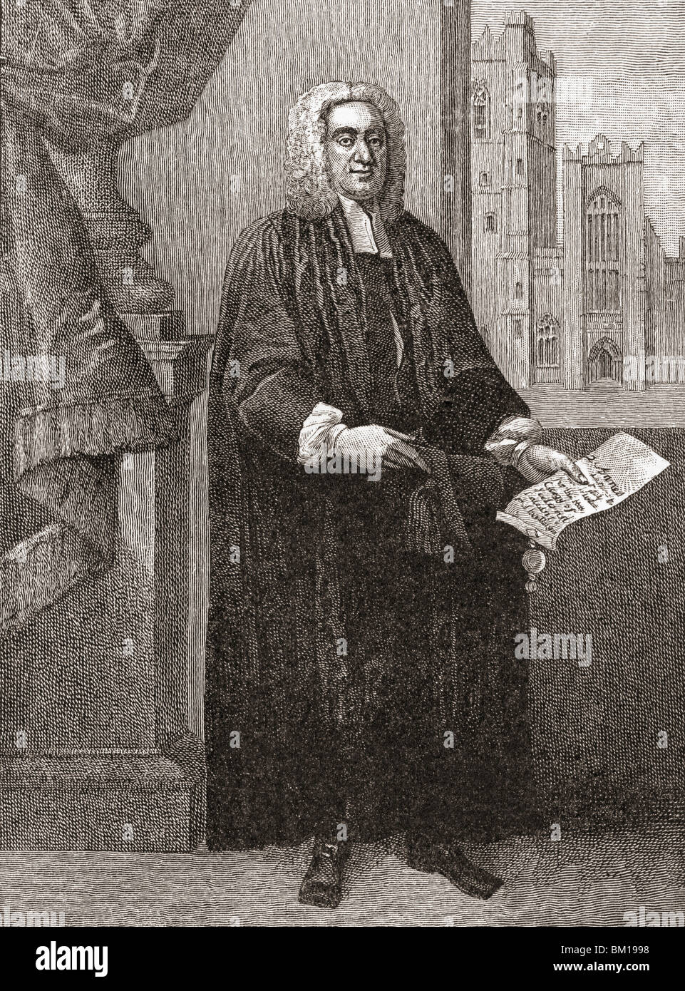 Jonathan Swift, 1667 -1745. Anglo-Irish satirist, essayist, poet, cleric, Dean of St. Patrick's Cathedral Stock Photo