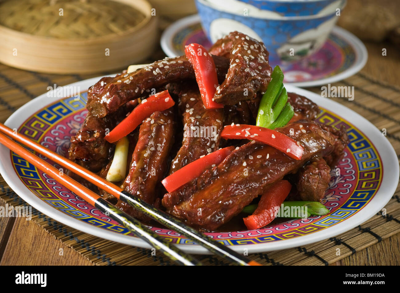 Chinese spare ribs Stock Photo