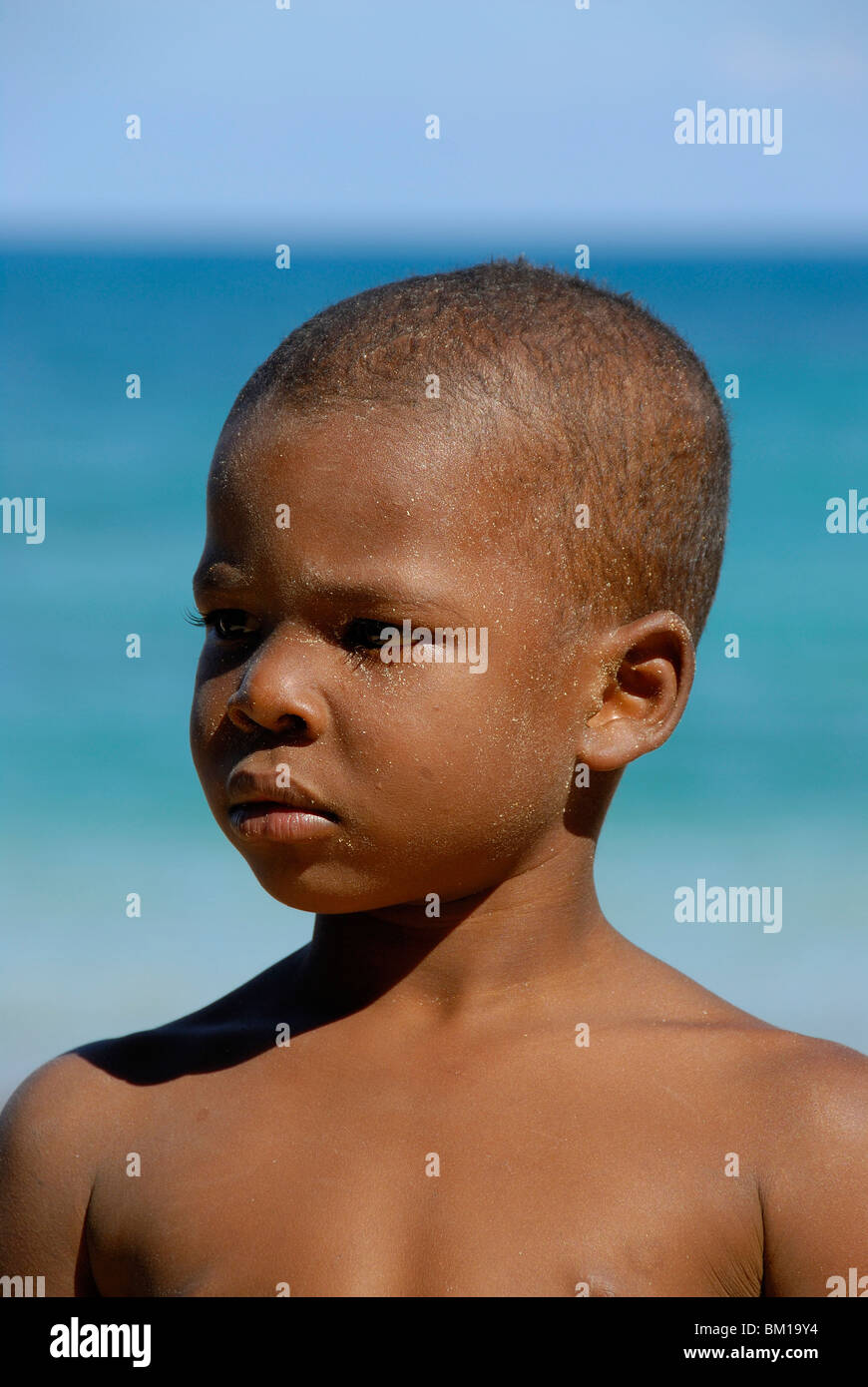 Young boy, Punta Cana, Dominican Republic, West Indies, Central America