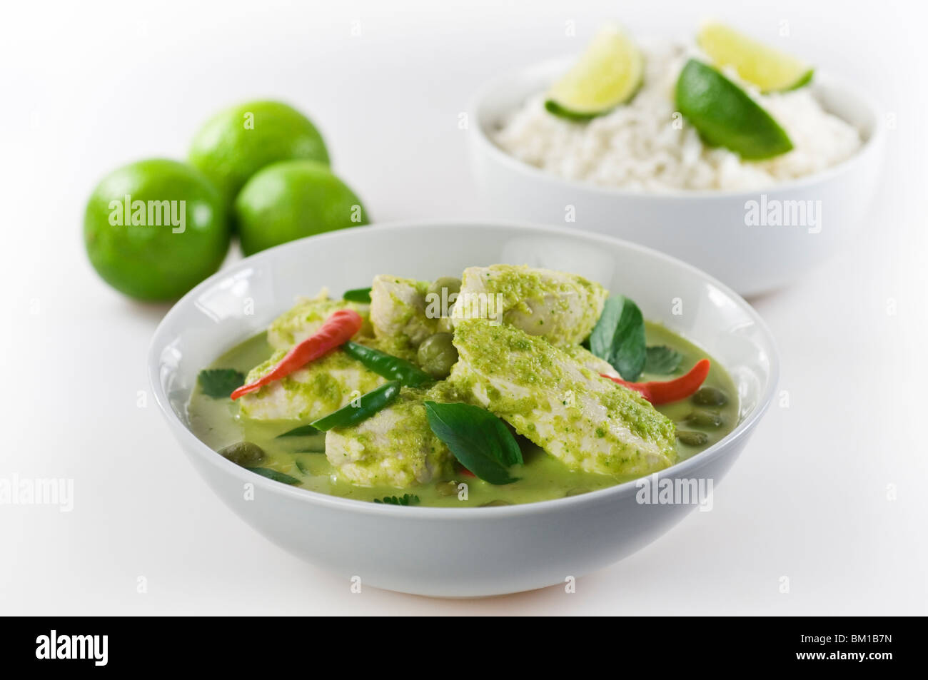 Thai green chicken curry Food Thailand Stock Photo - Alamy