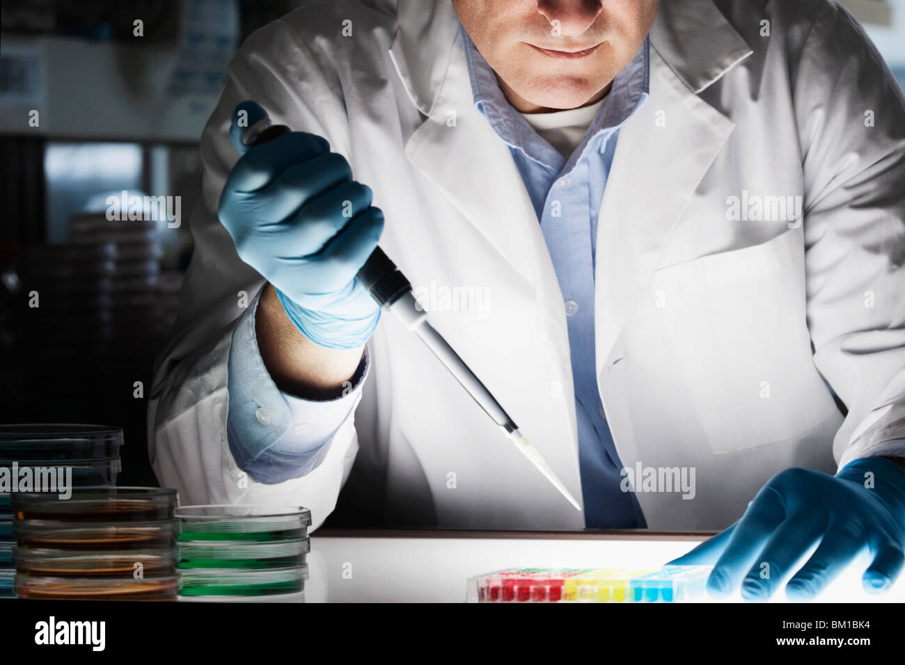 Doctor researching in a laboratory Stock Photo Alamy
