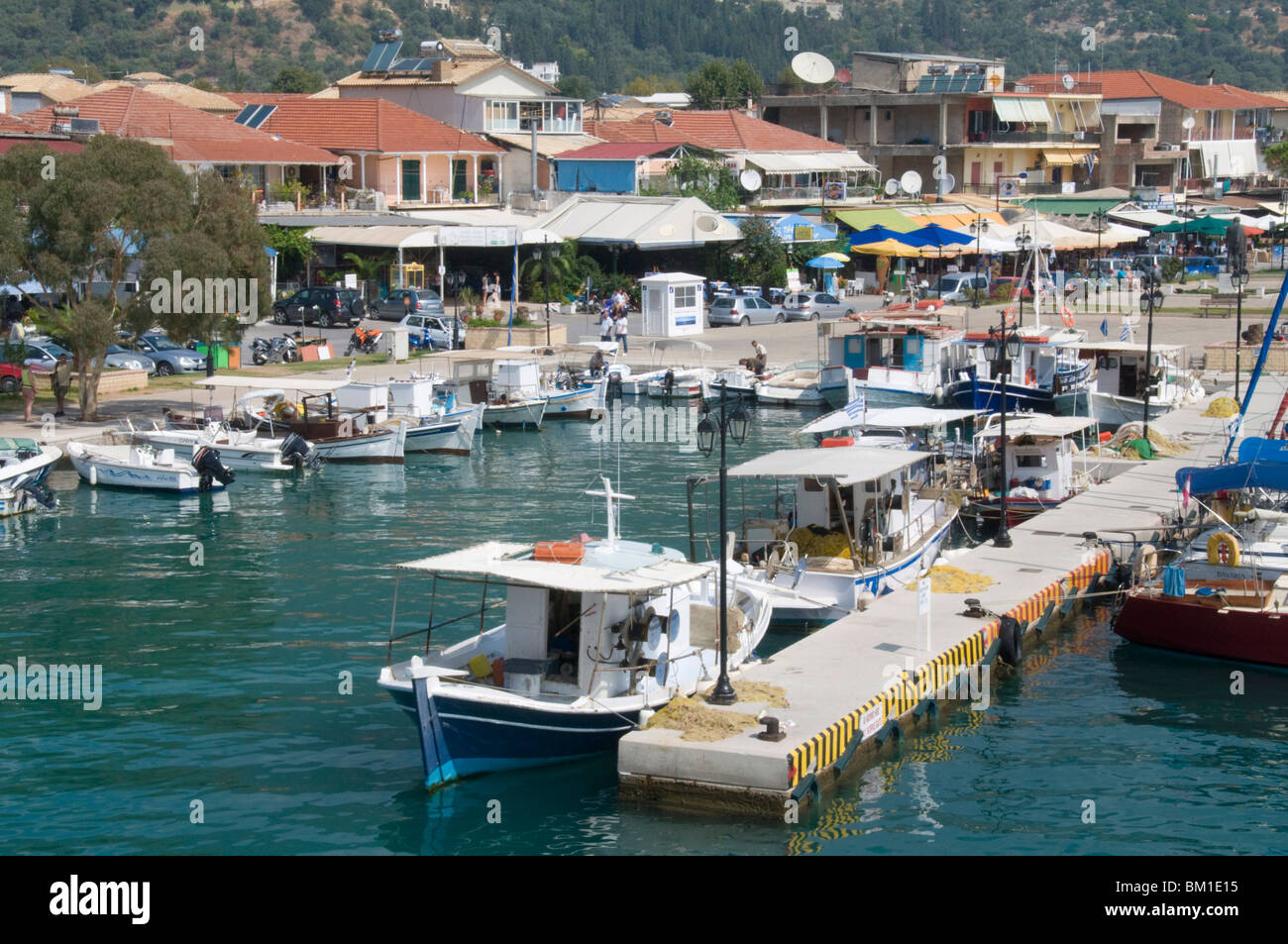 Nidri (Nydri), Lefkada, Ionian Islands, Greek Islands, Greece, Europe Stock Photo