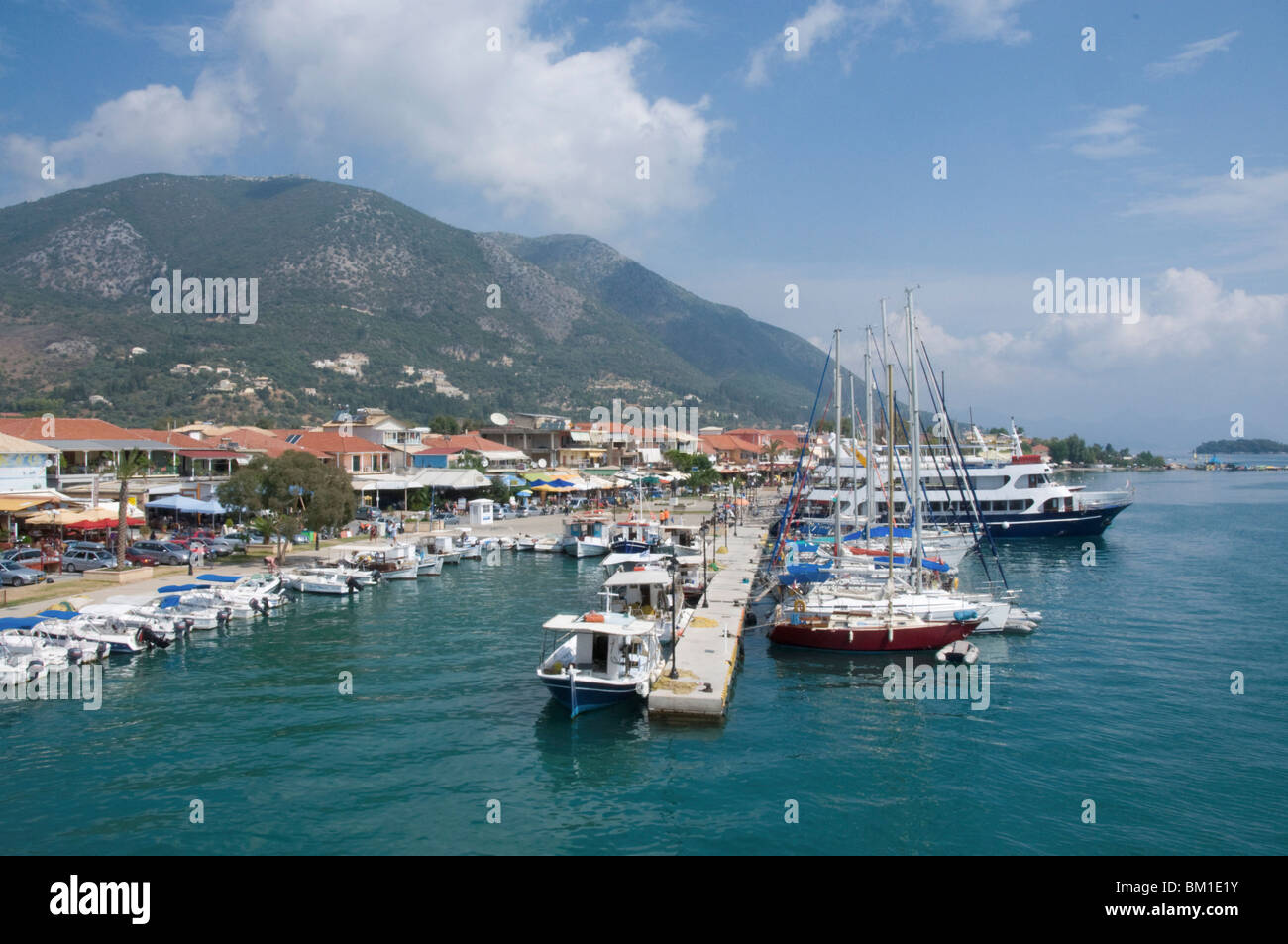 Nidri (Nydri), Lefkada, Ionian Islands, Greek Islands, Greece, Europe Stock Photo