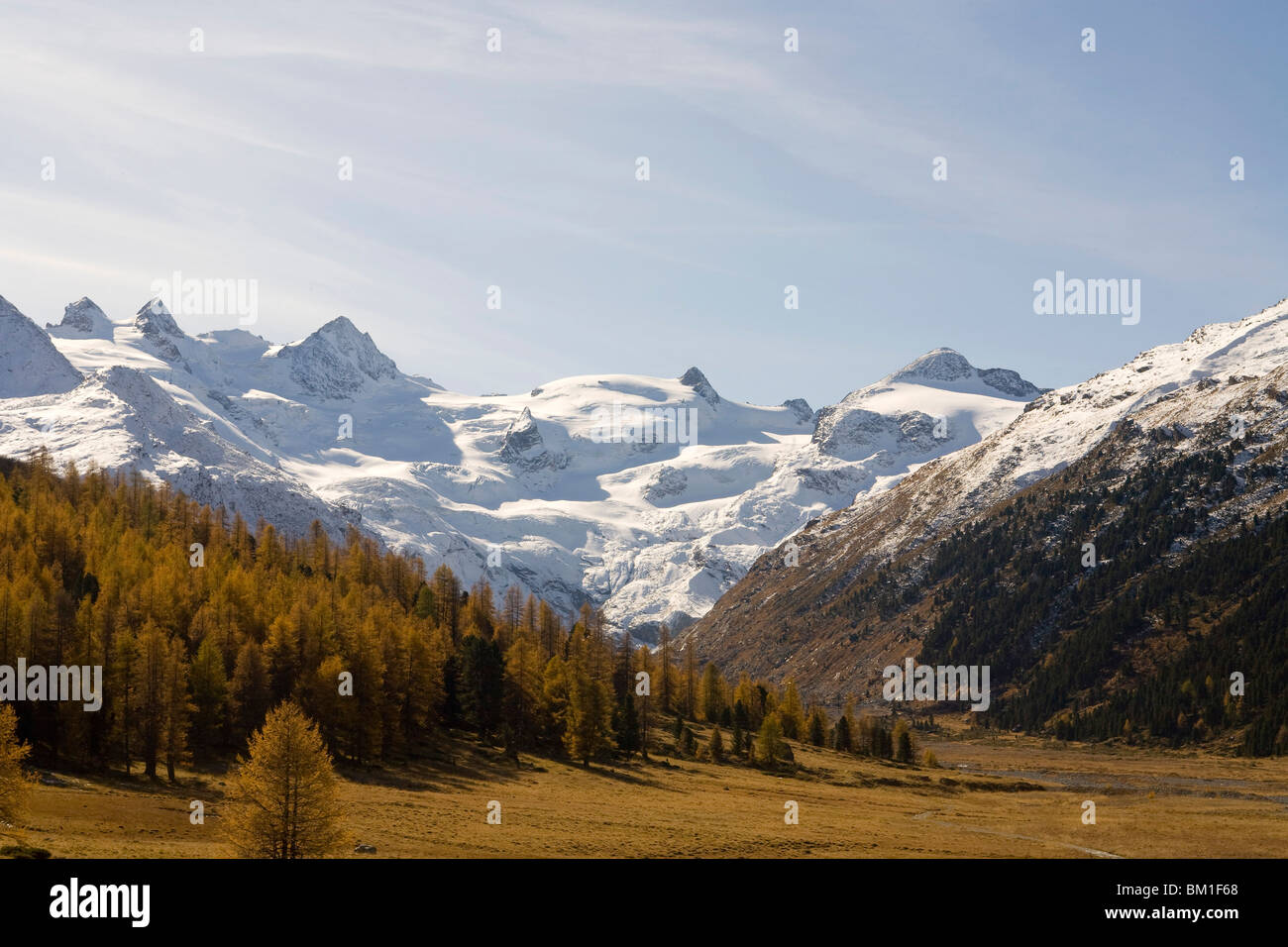 Val Roseg, Engadina, Switzerland Stock Photo