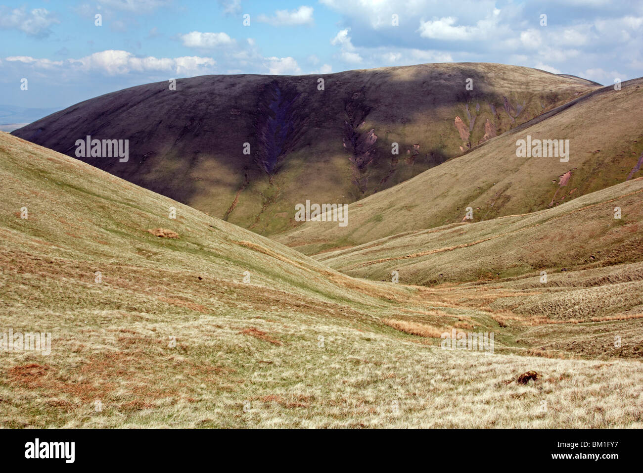Green Bell in the Howgill Fells, part of the Yorkshire Dales National Park. Stock Photo