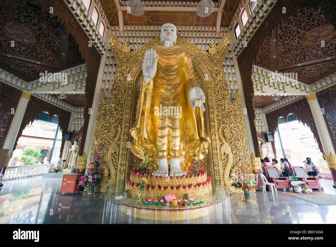 Dhammikarama Burmese Buddhist Temple, Georgetown, Penang, Malaysia, Southeast Asia, Asia Stock Photo