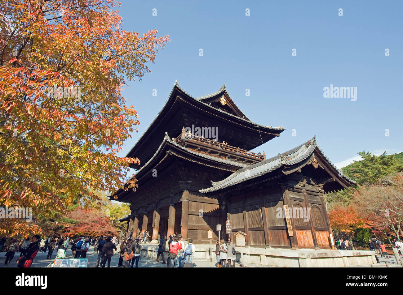 Main gate of Nanzen ji (Nanzenji) Temple, Kyoto, Japan, Asia Stock Photo