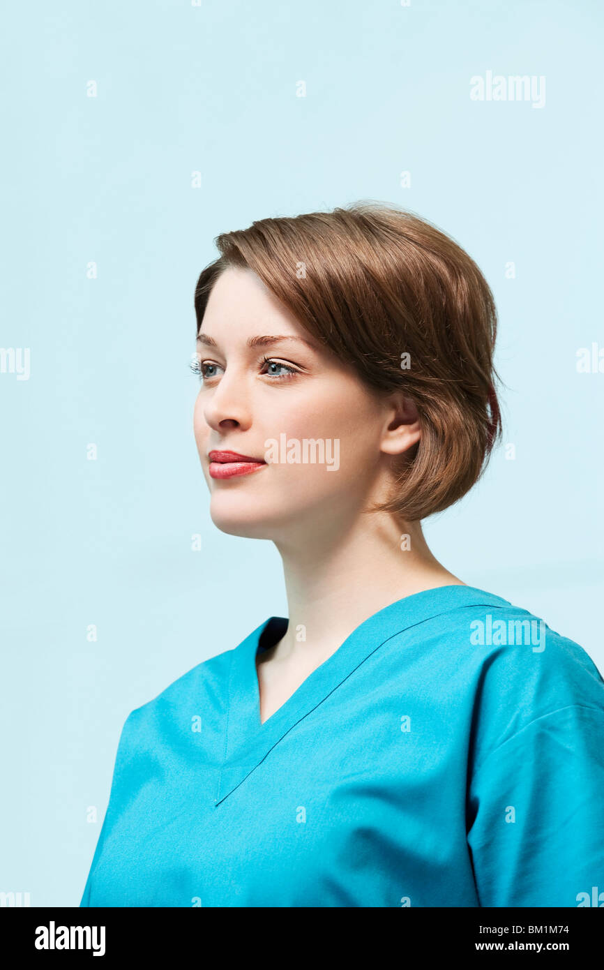 Close up pleased doctor hi-res stock photography and images - Alamy