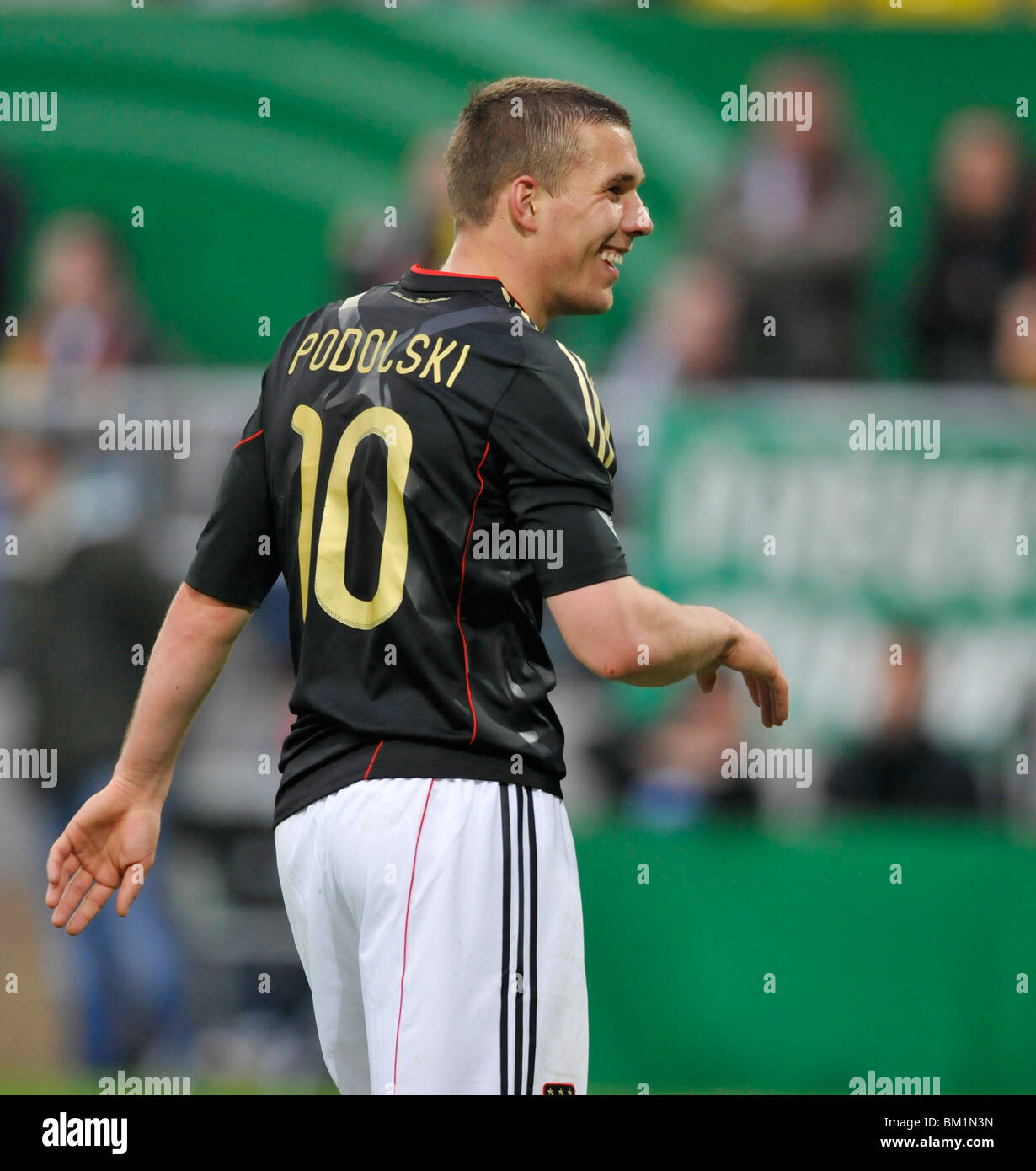 german national team football player Lukas PODOLSKI smiles Stock Photo 