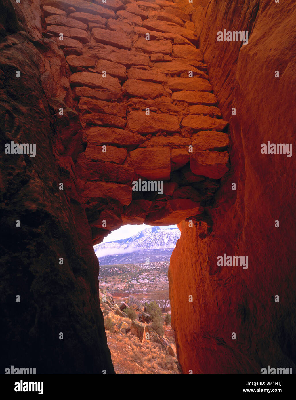 Ruin Walls Sleeping Ute Mountain Canyons of the Ancients National