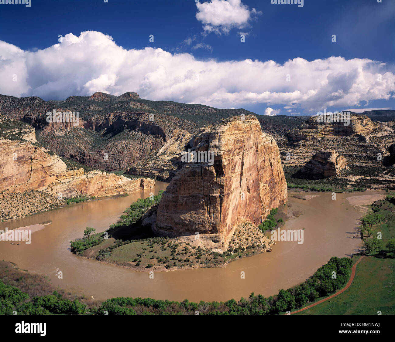 Echo Park View Steamboat Rock Dinosaur National Monument Colorado