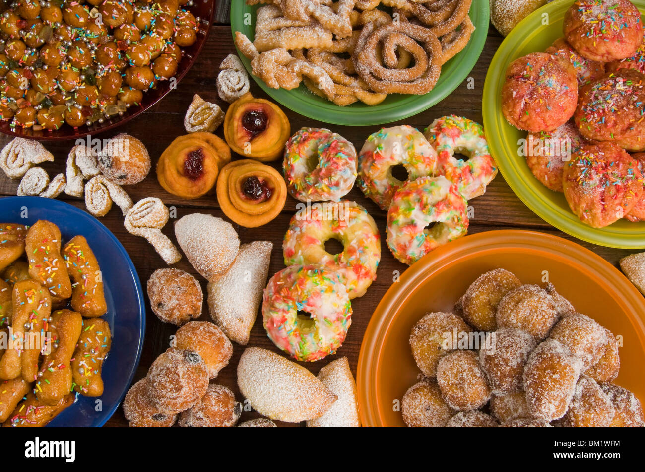 Carnival cakes, Italy, Europe Stock Photo Alamy
