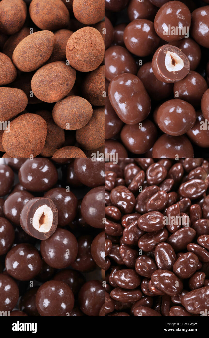 Dark chocolate covered nuts hires stock photography and images Alamy