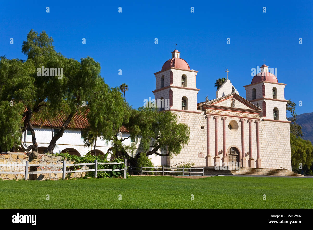 Old Mission Santa Barbara, Santa Barbara, California, United States of America, North America Stock Photo