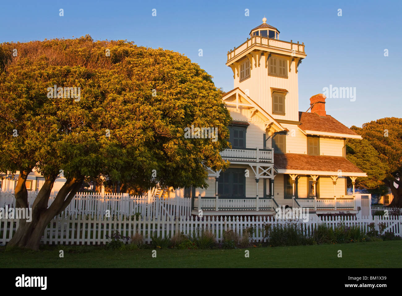 Point Fermin Lighthouse, San Pedro, Los Angeles, California, United States of America, North America Stock Photo