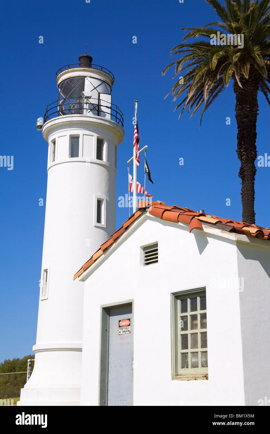 Point Vincente Lighthouse, Palos Verdes Peninsula, Los Angeles, California, United States of America, North America Stock Photo