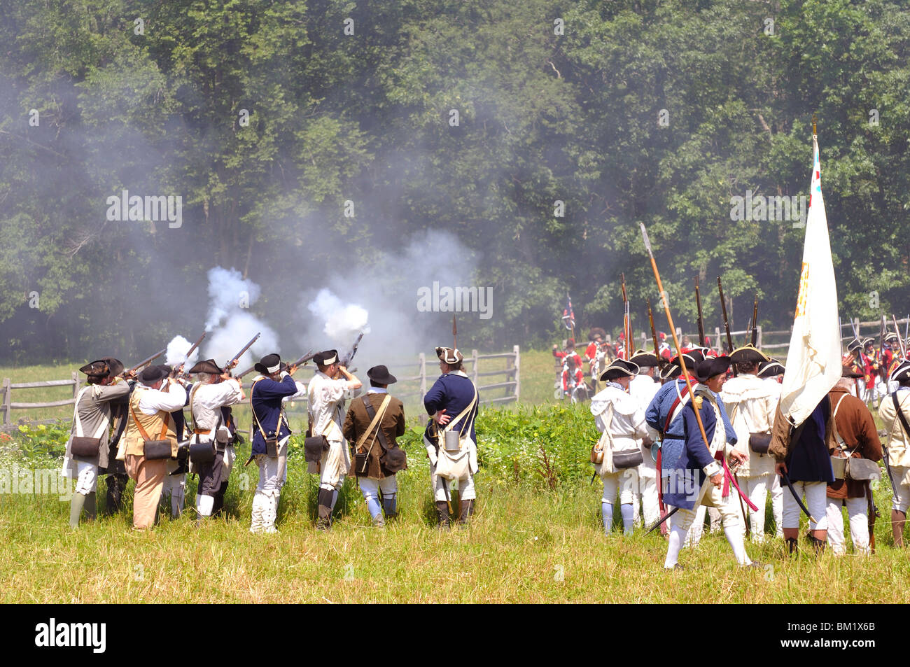 American Revolutionary War re-enactment, USA Stock Photo - Alamy