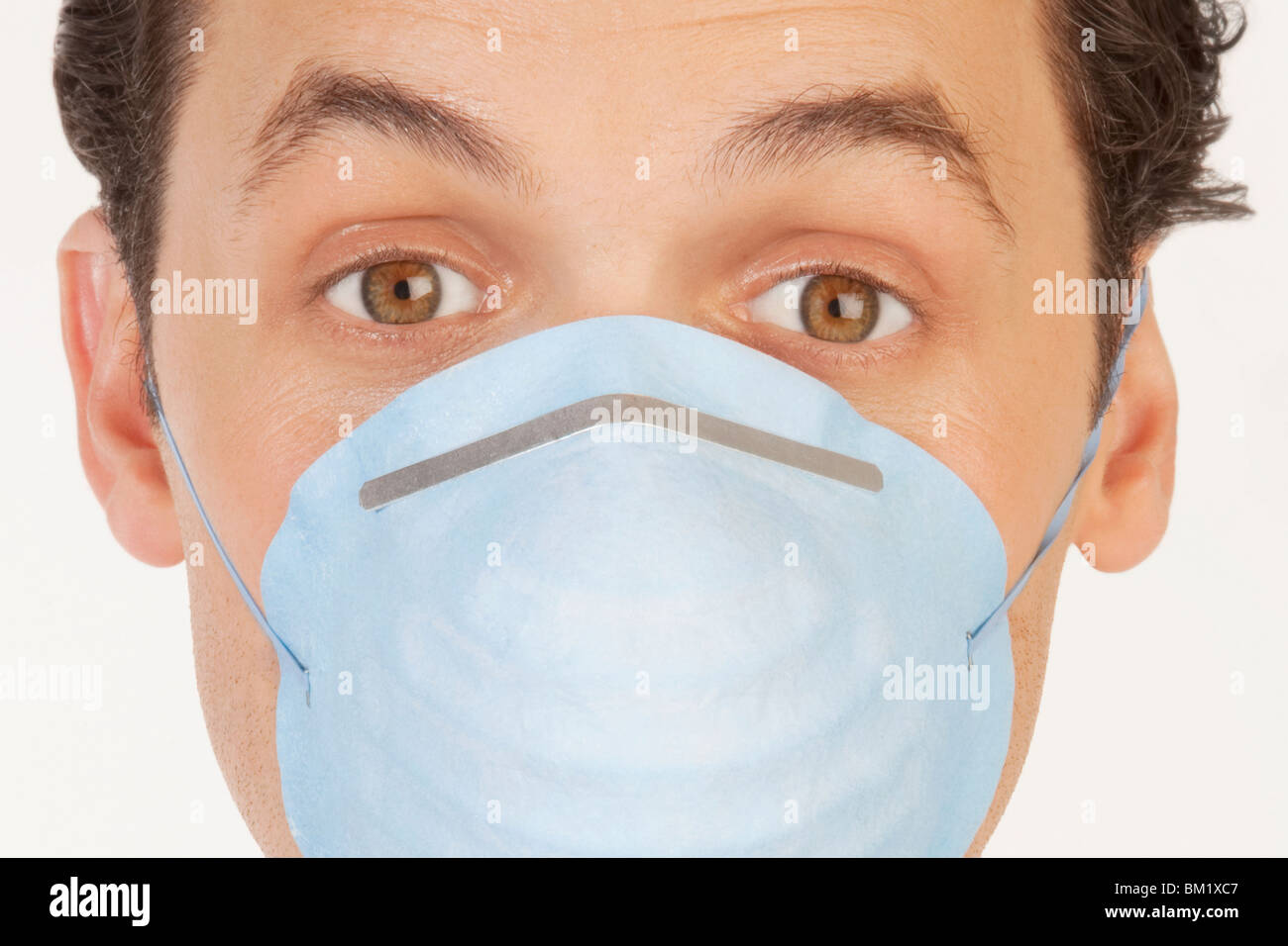 Man wearing mask precaution hi-res stock photography and images - Alamy