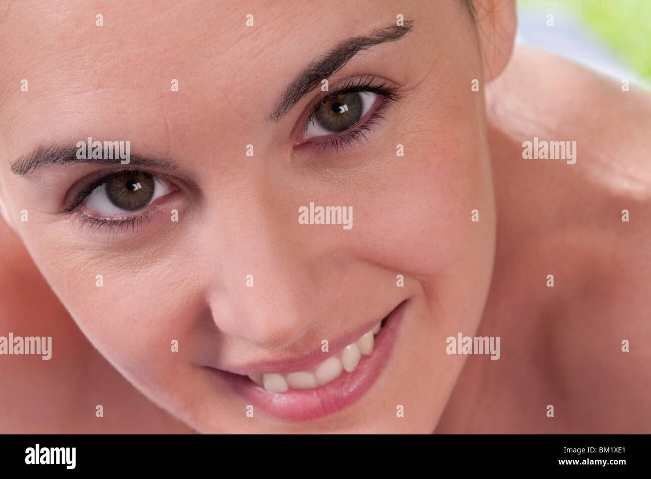 Portrait of a woman smiling Stock Photo
