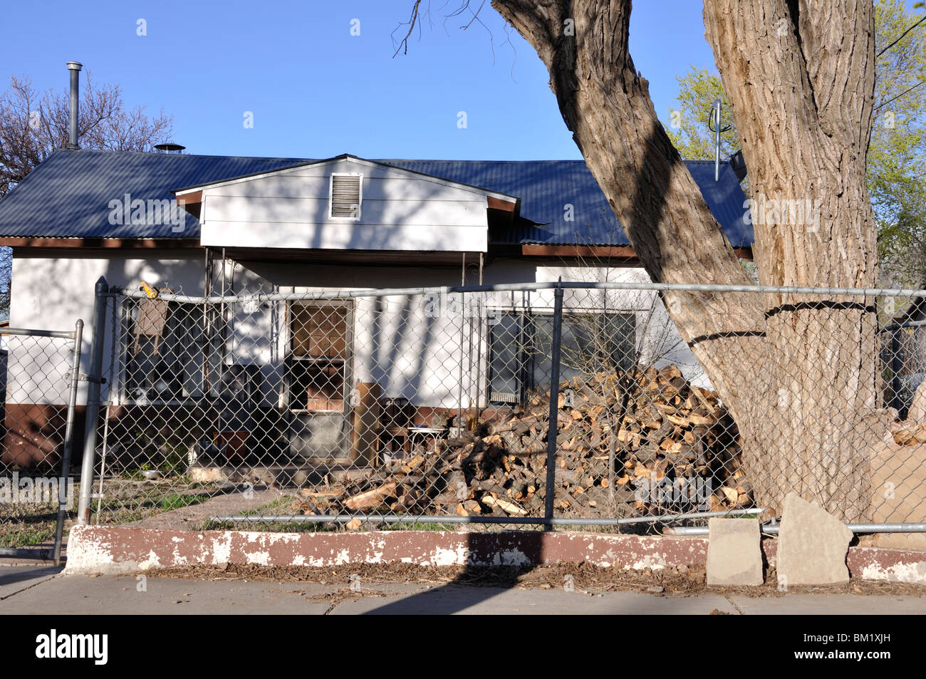 Poor neighborhood in Las Vegas, New Mexico, USA Stock Photo Alamy