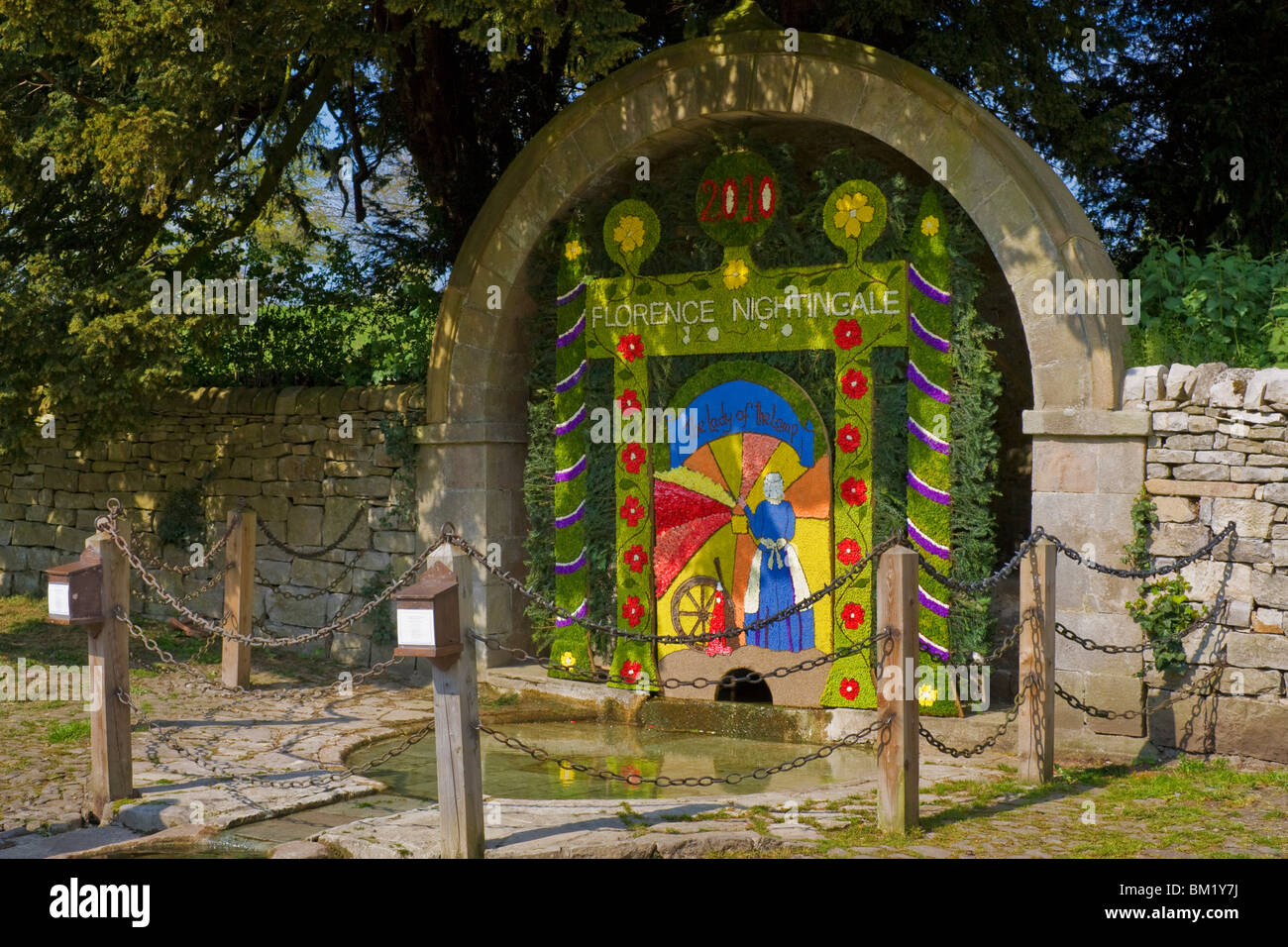 Well dressings at Tissington Stock Photo