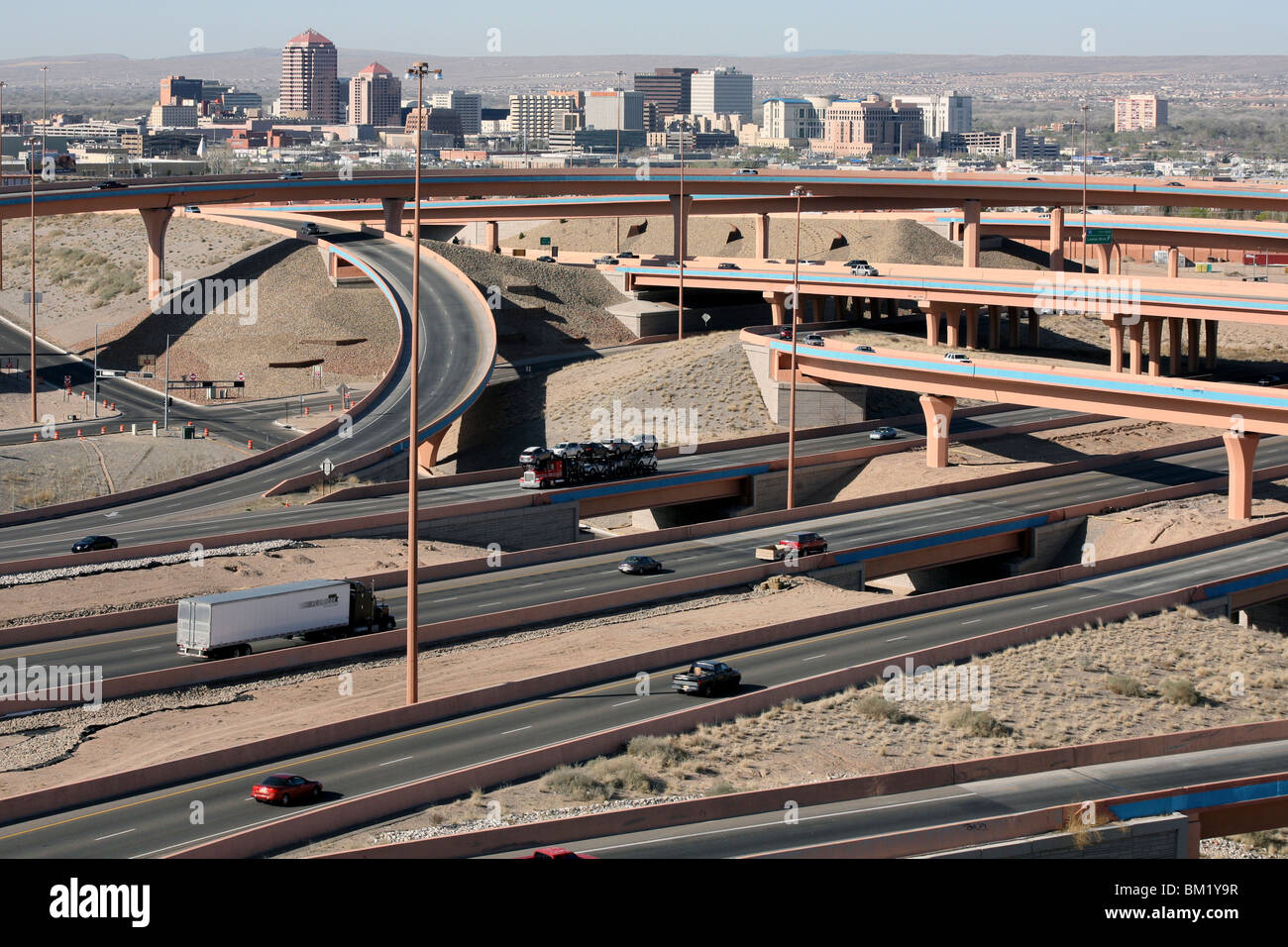 USA, New Mexico, Albuquerque, Highways in city Stock Photo Alamy