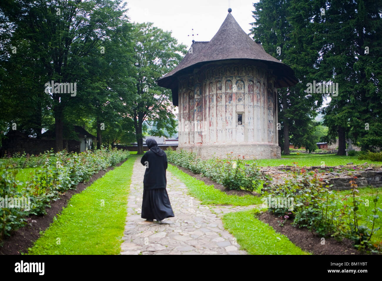 Humor Monastery, UNESCO World Heritage Site, Gura Humorului, Bucovina, Romania, Europe Stock Photo