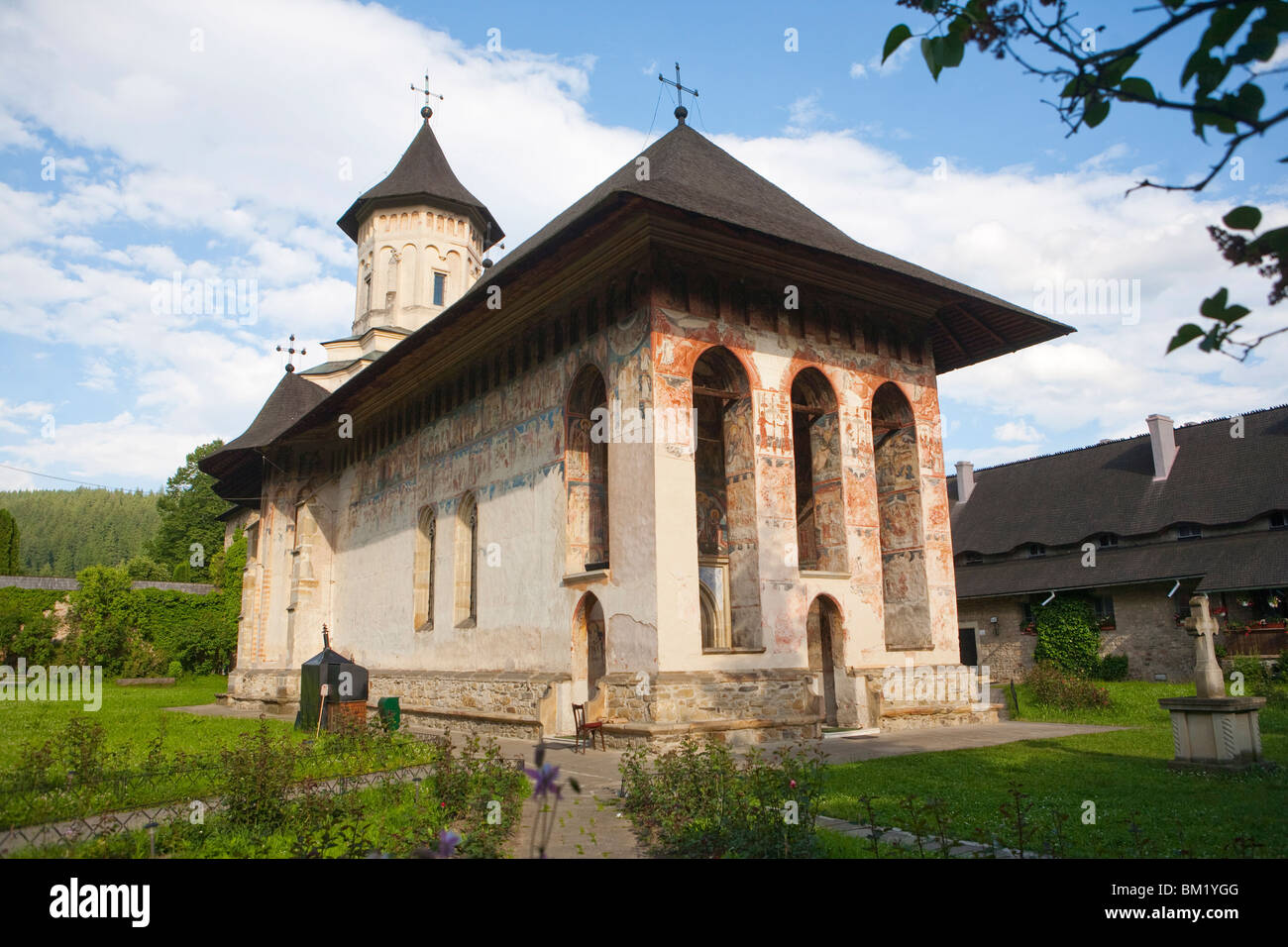 Moldovita Monastery, UNESCO World Heritage Site, Bucovina, Romania, Europe Stock Photo