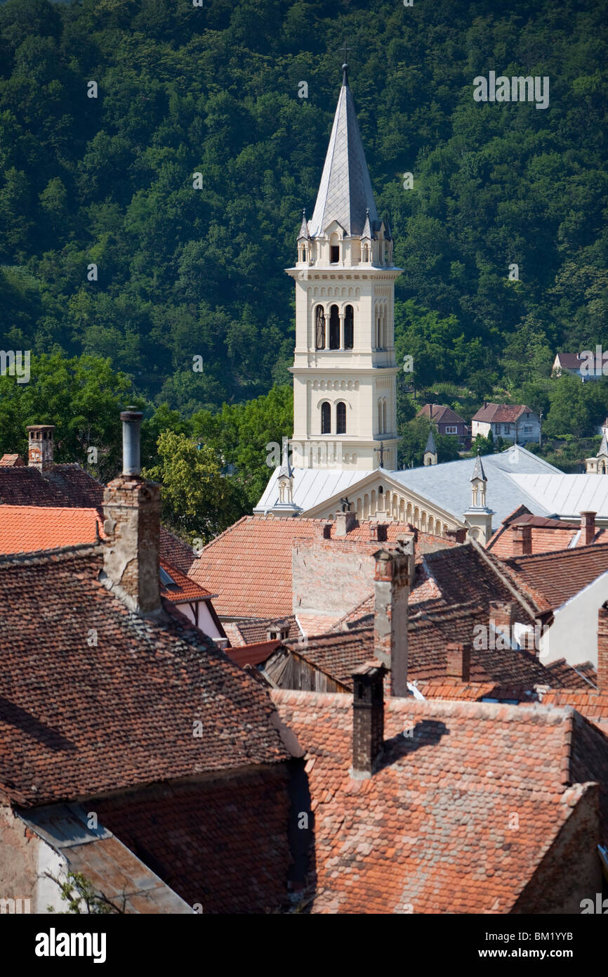 Roman Catholic church, Sighisoara, UNESCO World Heritage Site, Transylvania, Romania, Europe Stock Photo