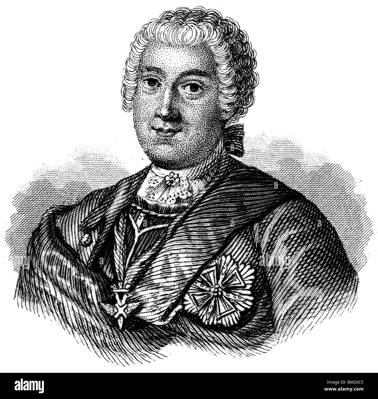 Heinrich von Brühl Stock Photo