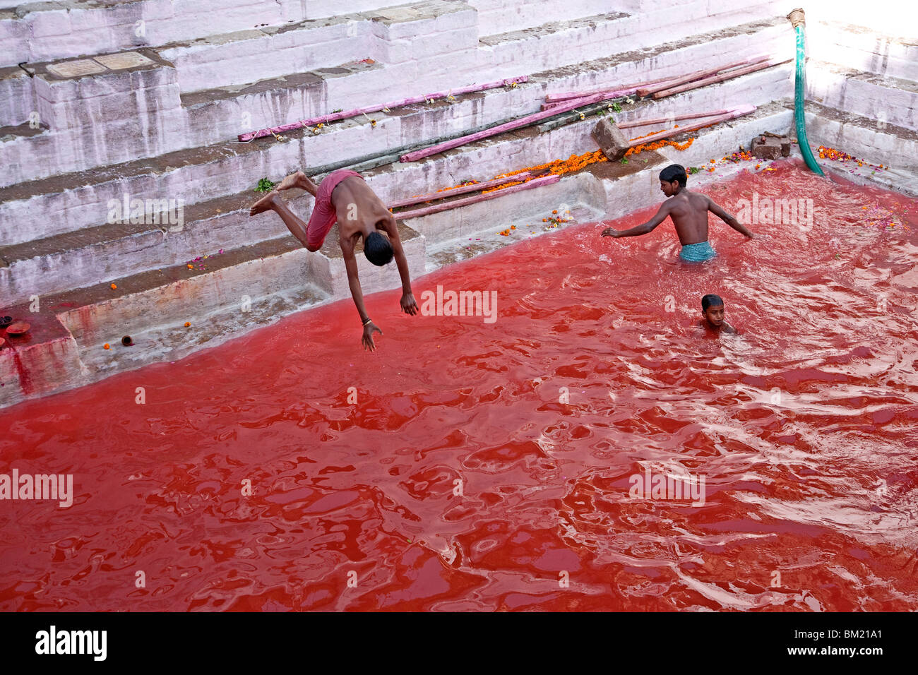 holi festival varanasi india