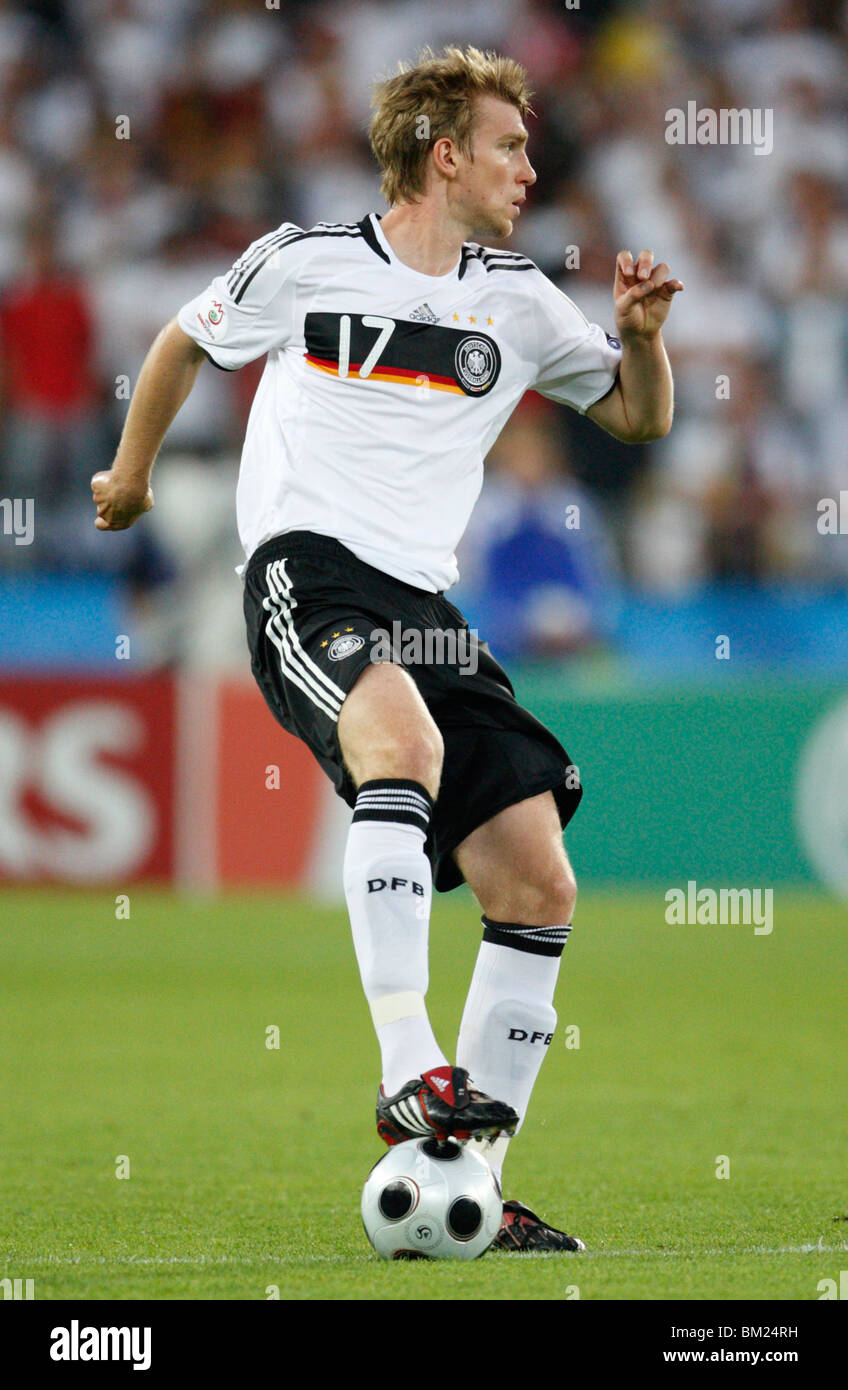Per Mertesacker of Germany in action during a UEFA Euro 2008 Group B match against Austria at Ernst Happel Stadion. Stock Photo
