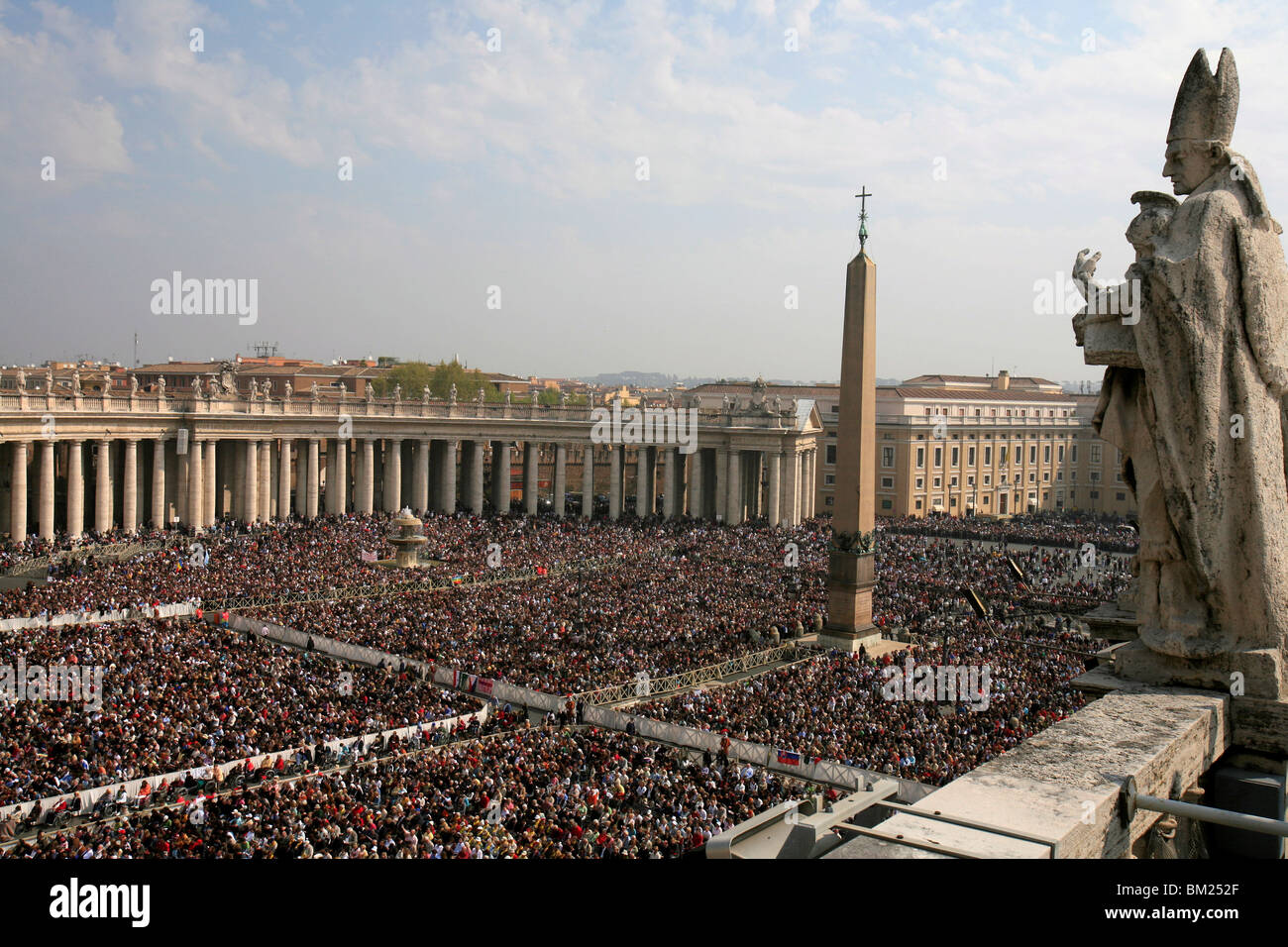Easter Mass at St. Peter's Basilica, Rome, Lazio, Italy, Europe Stock