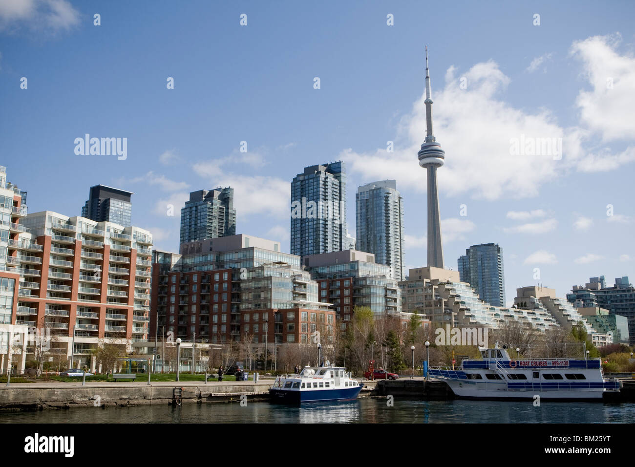 Waterfront condominium building are pictured in Toronto April 22, 2010. Stock Photo