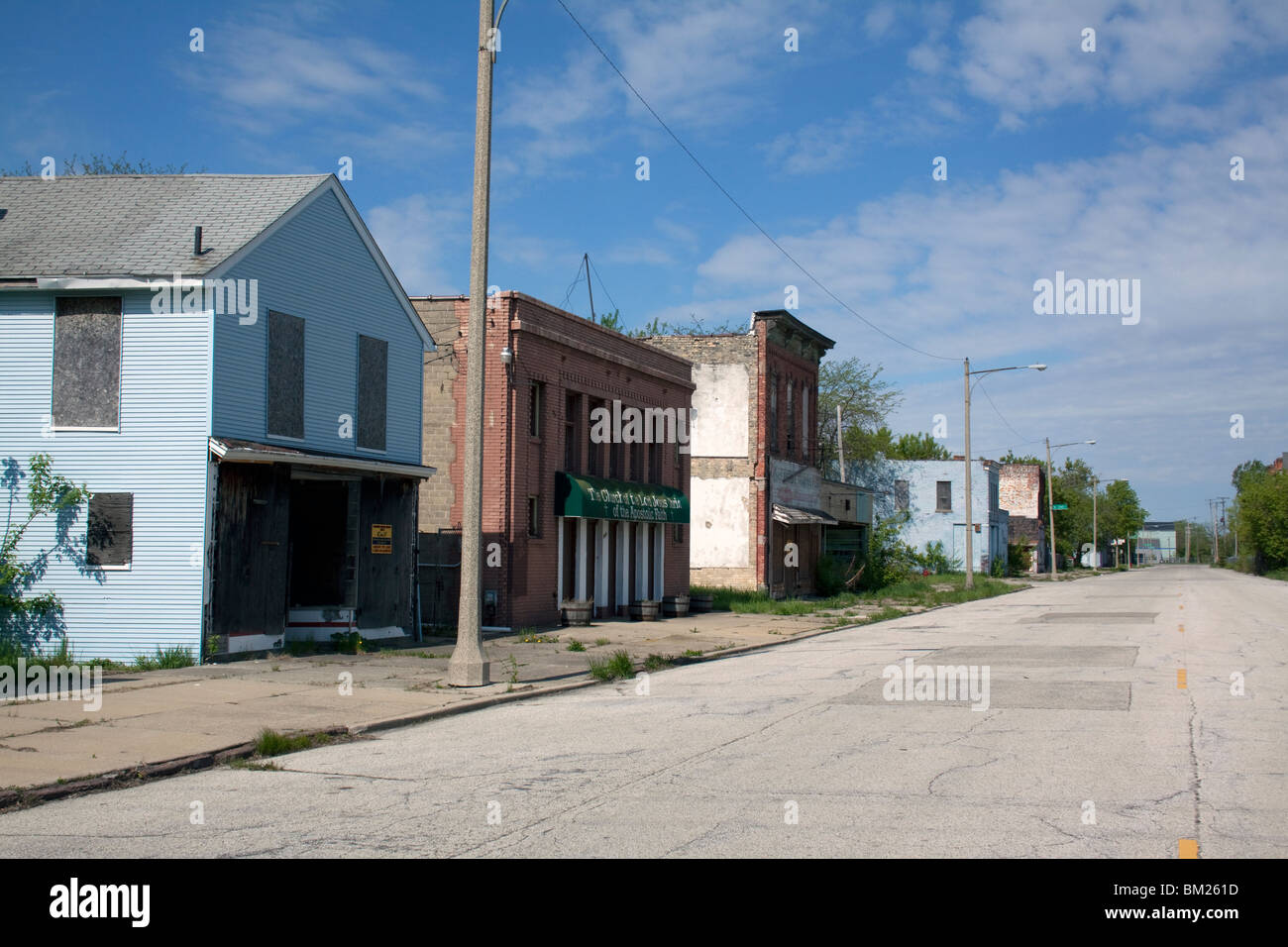 Abandoned buildings Saginaw Michigan USA Stock Photo Alamy