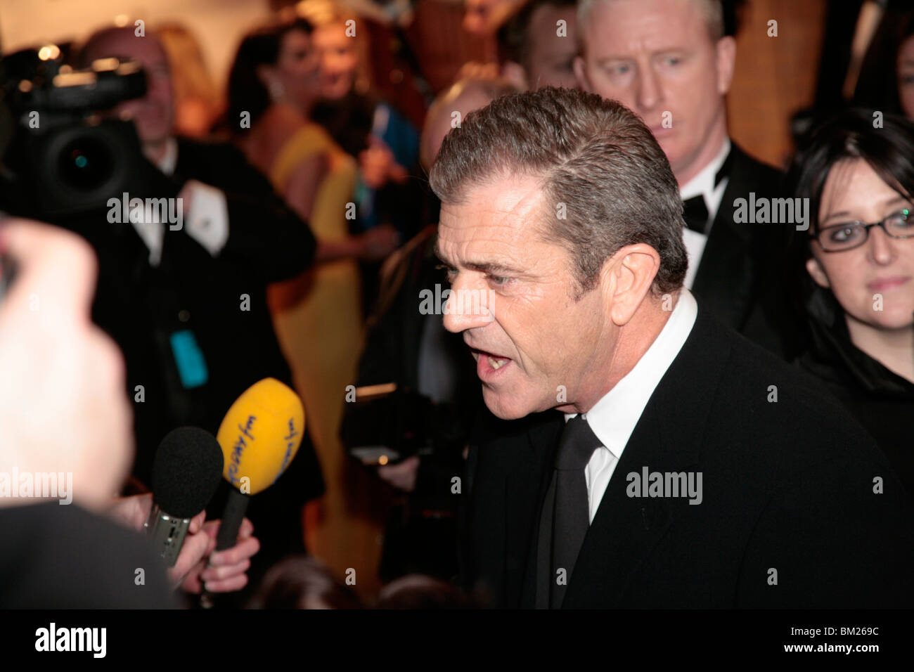 actor mel gibson at the 2008 Irish Film And Television Awards red carpet Arrivals dublin ireland Stock Photo