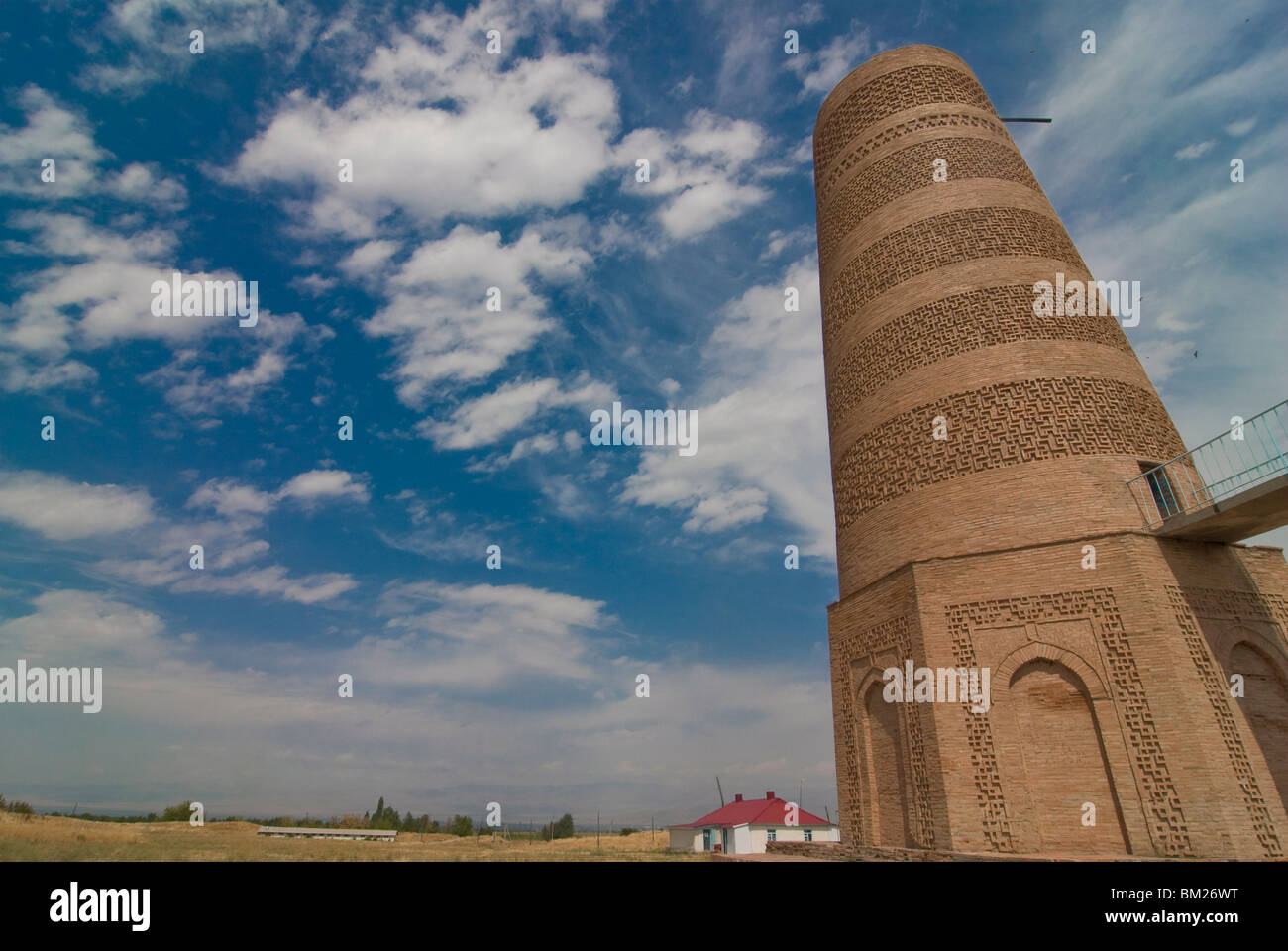 Burana Tower, Kyrgyzstan, Central Asia Stock Photo