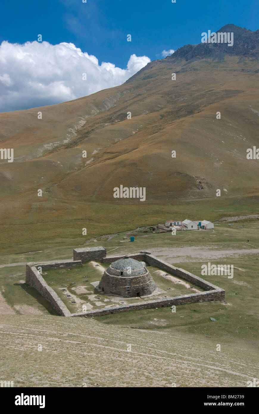 Caravanserei Tash Rabat on the Torugart Pass, Kyrgyzstan, Central Asia Stock Photo