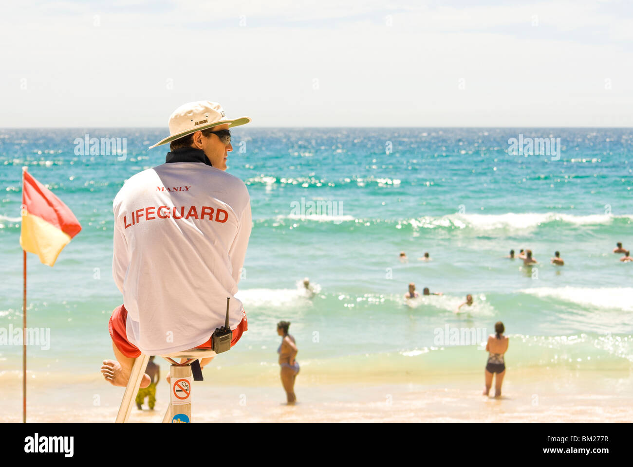 Manly lifeguard Stock Photo