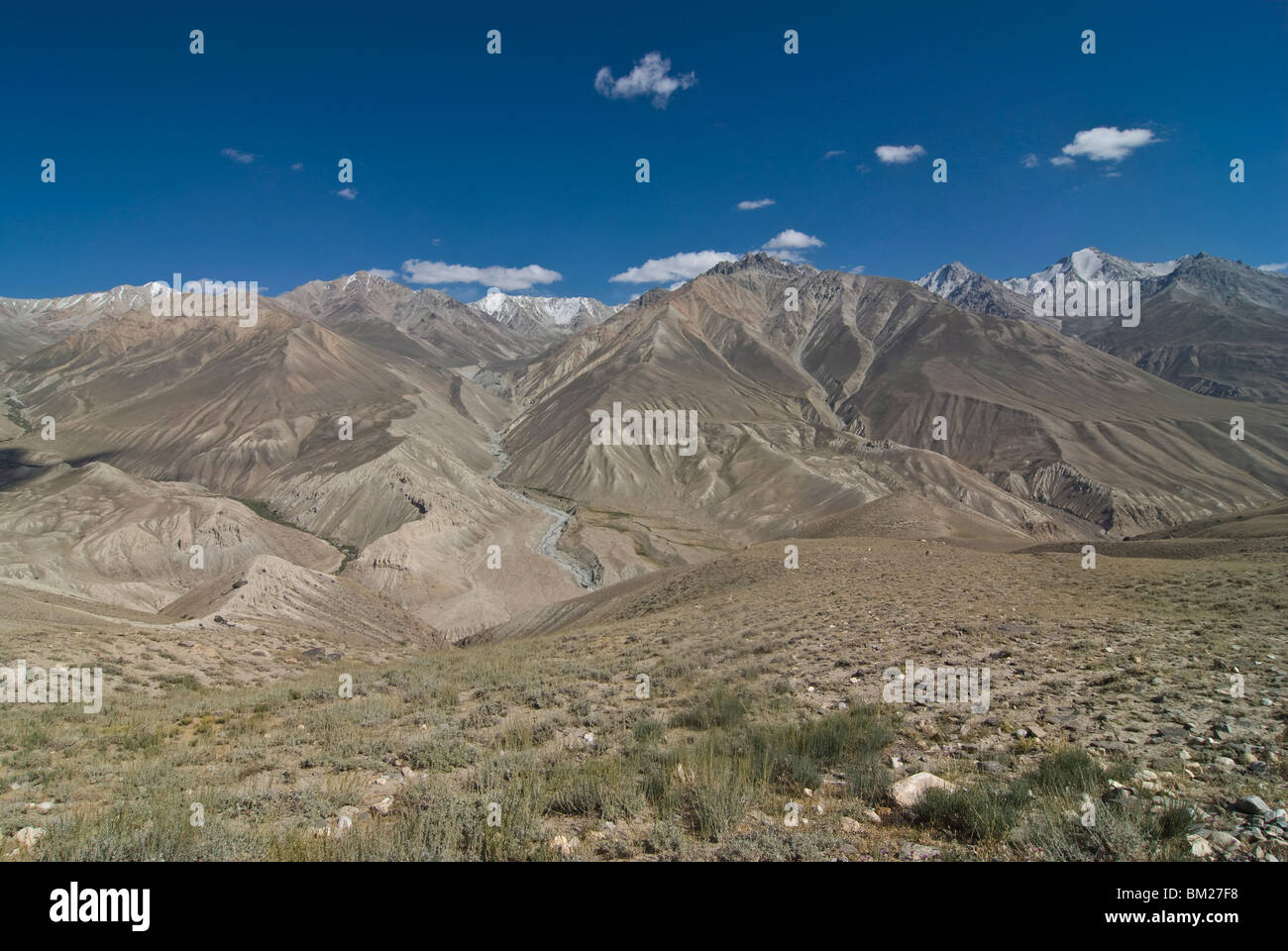 Mountain landscape of the Hindu Kush, Wakhan corridor, Afghanistan Stock Photo